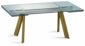 Roche Bobois Раздвижной прямоугольный стол из анодированного алюминия Les contemporains