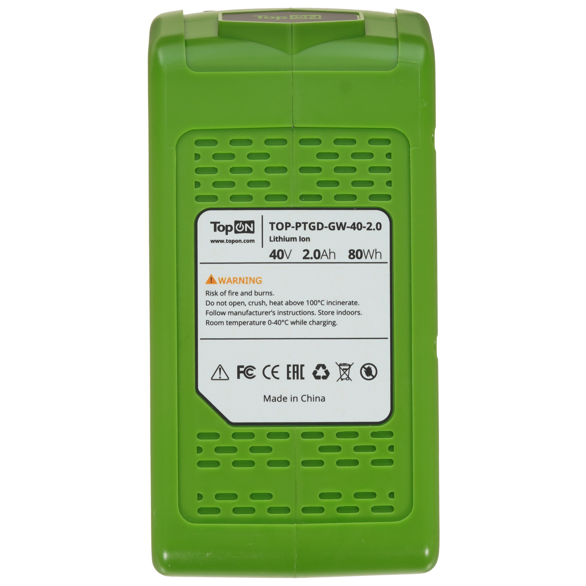 Аккумулятор TopON TOP-PTGD-GW-40-2.0 9002631 STDN-0074674 - Вид №2