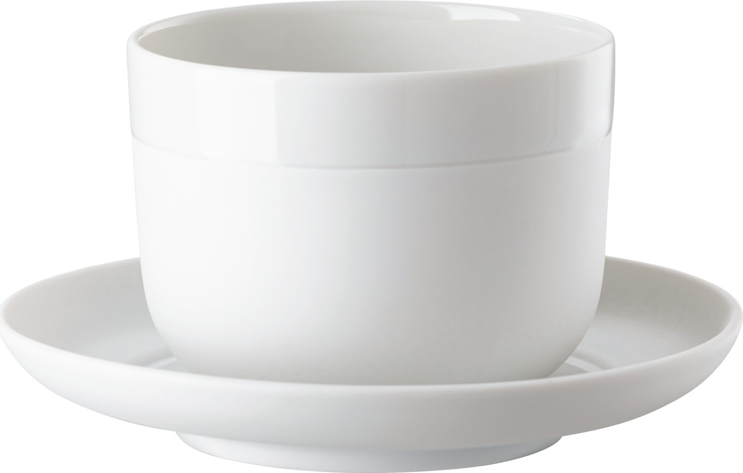 10654566 Rosenthal Чашка для эспрессо с блюдцем Rosenthal Капелло 210мл, фарфор, белая Фарфор 