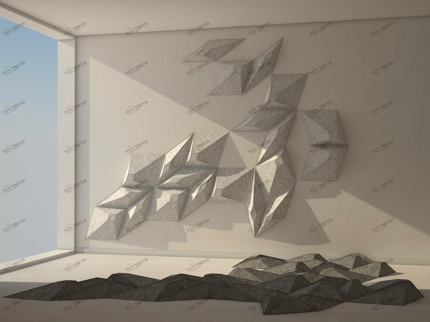 smarin Акустическая стеновая панель из шерсти Les angles sun-id-1513283