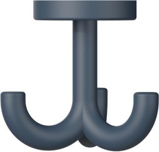 477.90B052 тройной крючок HEWI Edition matt | Polyamid 