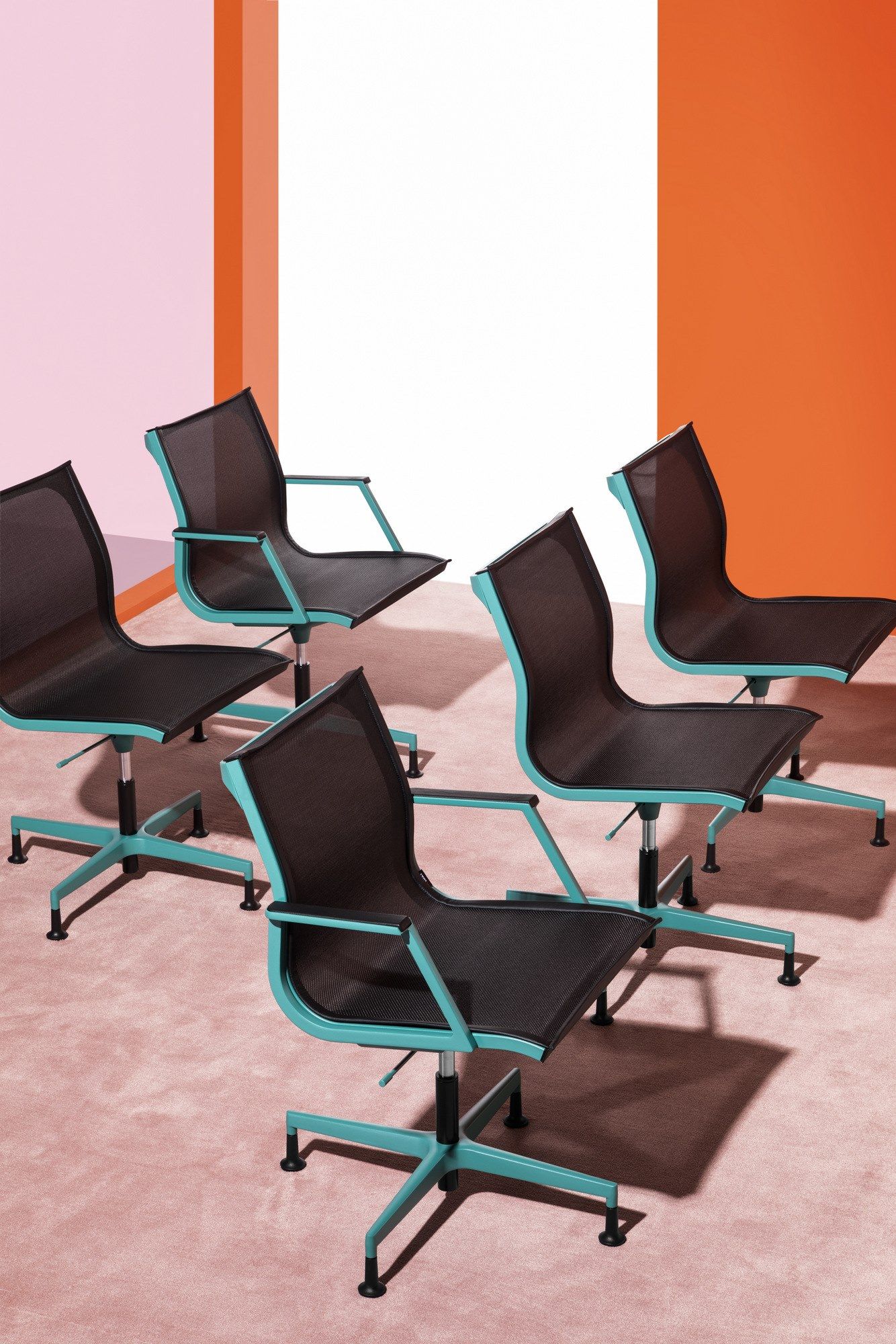 Операционный офисный стул с подлокотниками 4 спицы Luxy Nulite ARCH-00139168 - Вид №2