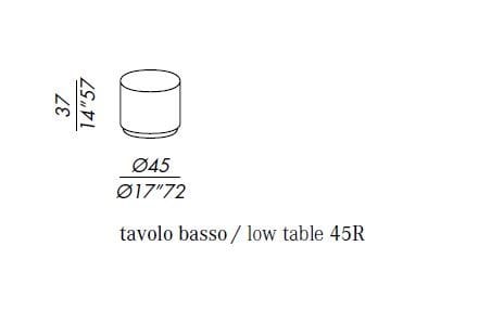 Низкий круглый журнальный столик из Полимекса® Meridiani BOBO ARCH-00046752 - Вид №4