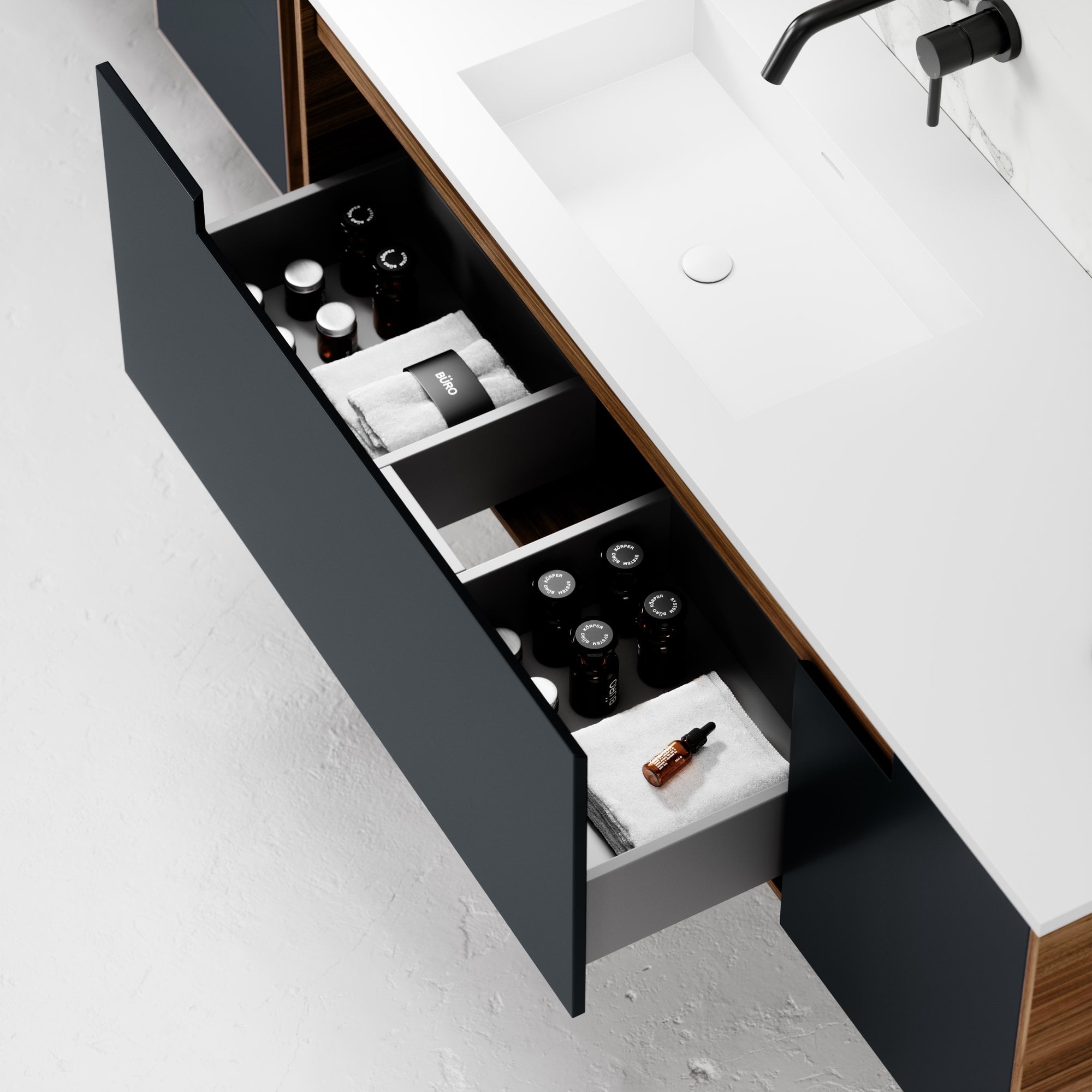 Деревянный подвесной умывальник со встроенным умывальником LUSSO Zotto ARCH-00113979 - Вид №2