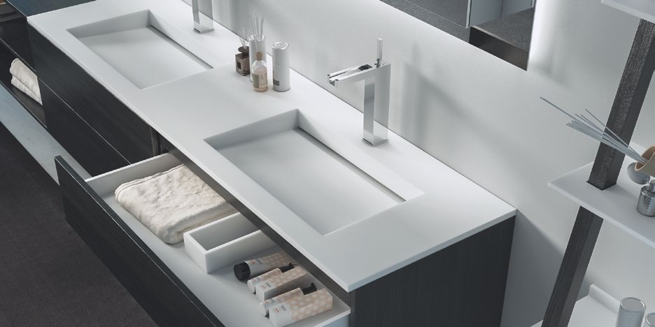 PMT0302180606 Накладная раковина на столешницу  овальная MOMA Design Planar Module Tecno - Вид №1