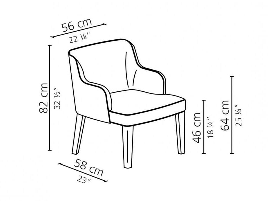 Тканевый стул с подлокотниками Casamilano Royale ARCH-00050555 - Вид №4