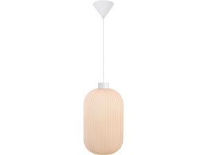 Стеклянный и металлический подвесной светильник