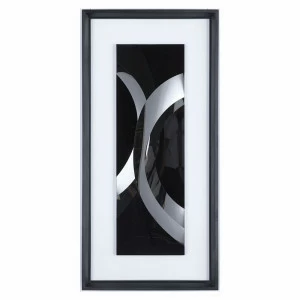Панно-картина на стену black rainbow EVENHOME  192754 Белый;черный