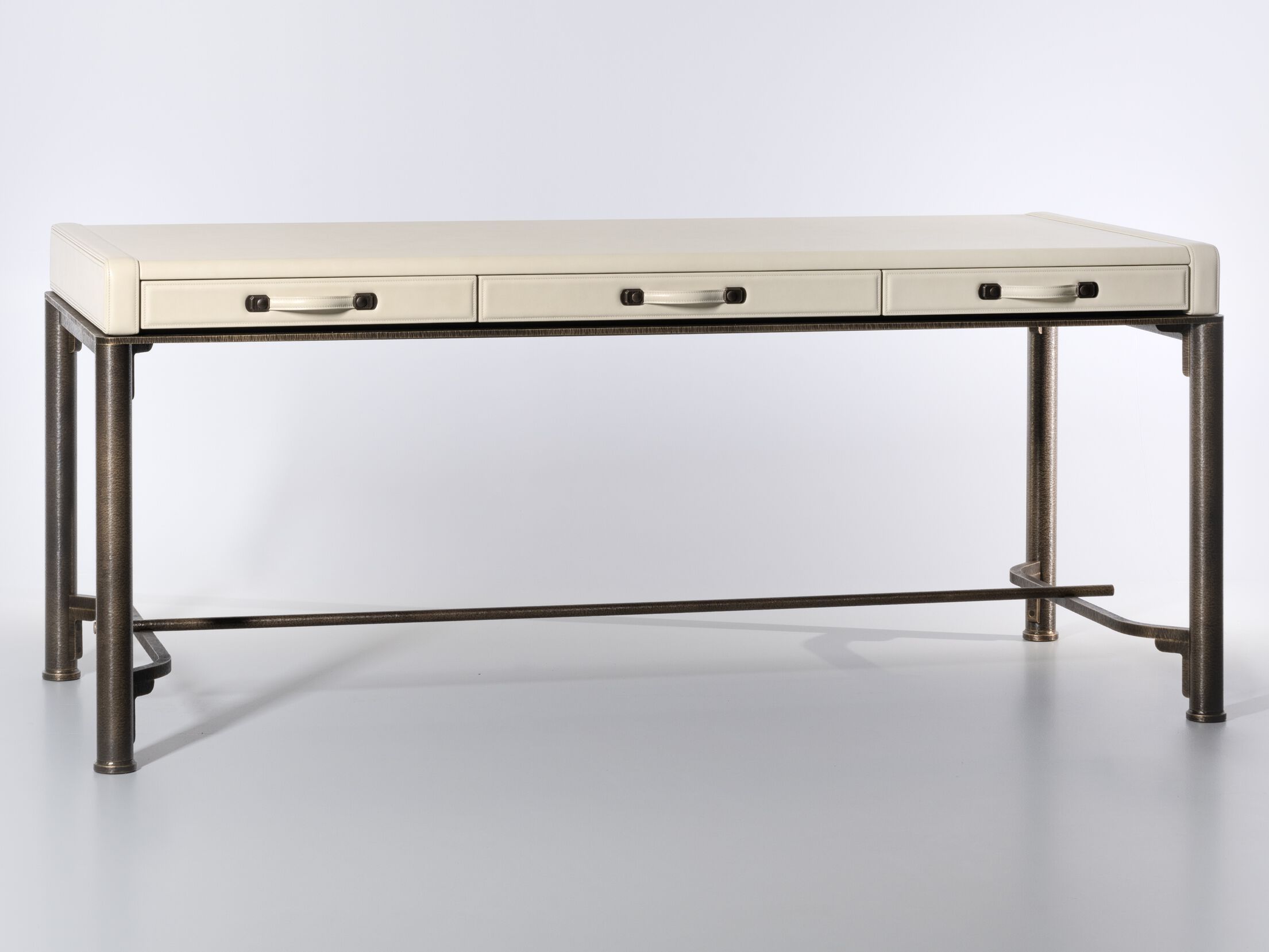 Прямоугольный кожаный стол с ящиками Lorenzo Tondelli ERMETE ARCH-00099961