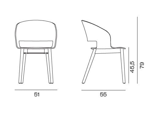Стул из ясеня с подлокотниками Vergés Goose ARCH-00122147 - Вид №17