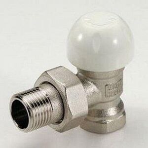 Вентиль НВ угловой  термостатический 3308 с разъемным соединением TIEMME 3/4" Kvs,3.3