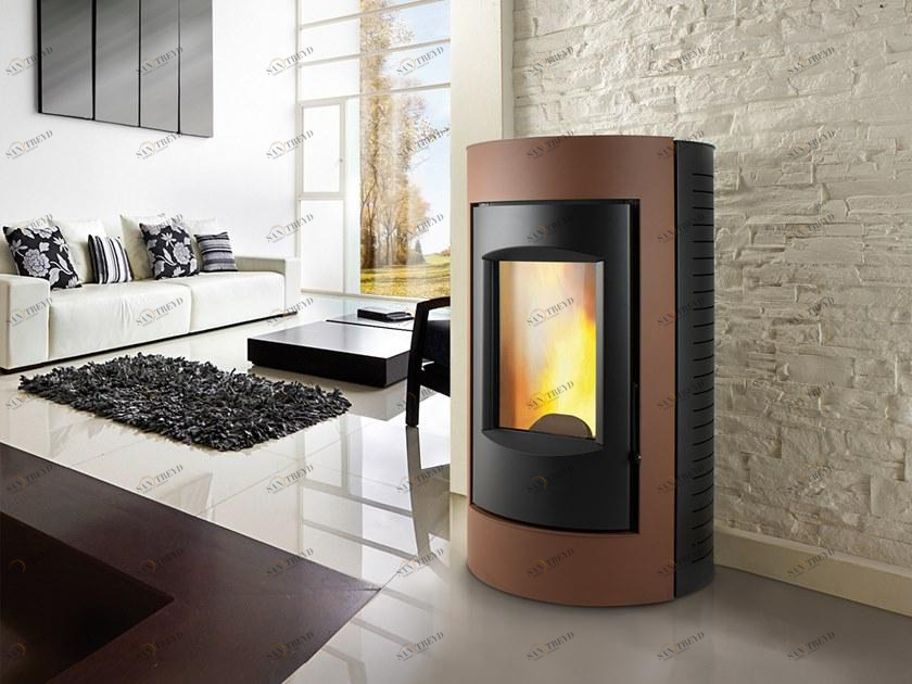 CAMINETTI MONTEGRAPPA Настенная печь на стальных гранулах Ring sun-id-1463877