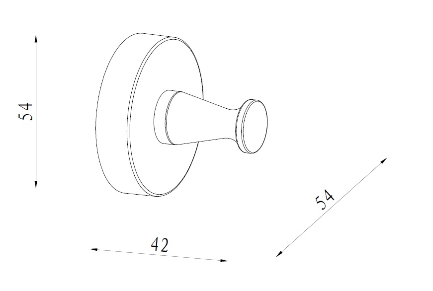 HASP35500 Крючок для полотенец Damixa Scandi Pro  - Вид №1