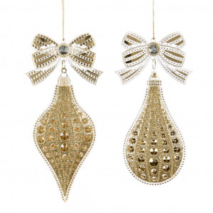 TP 10236 Украшения капельки золотые 17 см (цена за шт) GOODWILL