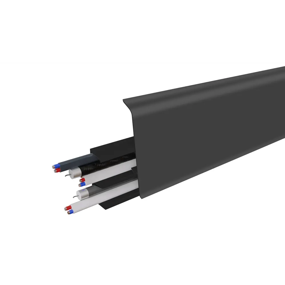 Плинтус напольный Prime ПВХ Графит серый 2220x2.2x72 мм Santreyd STLM-2074529