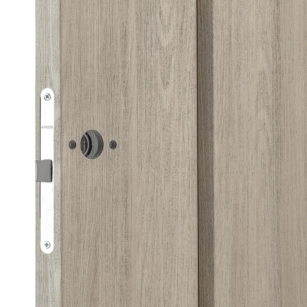 Дверь межкомнатная глухая Artens Мария 60x200 см ПВХ цвет шимо с замком в комплекте 82401331 STLM-2198756  - Вид №2