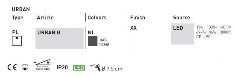 Алюминиевый светодиодный потолочный светильник In Stock Axo Light ARCH-00142988 - Вид №3