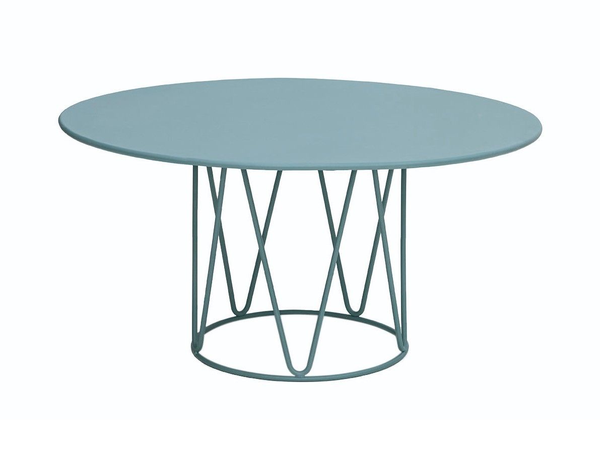 Круглый садовый столик из оцинкованной стали iSimar Lagarto ARCH-00036352 - Вид №1