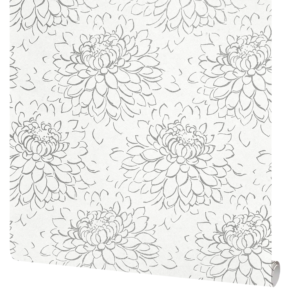 Обои флизелиновые Grandecolife Flower белые 1.06 м GDR142101 STLM-2195407