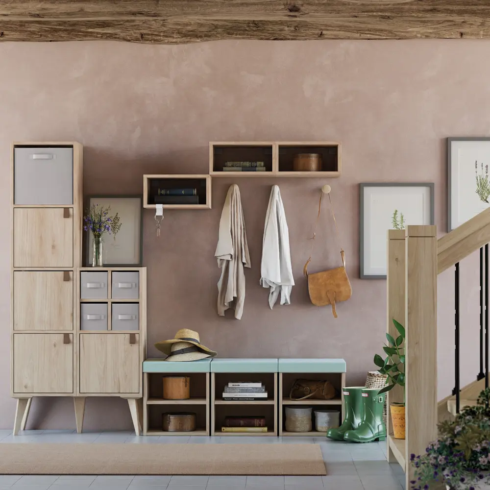 Стеллаж Spaceo KUB 1 секция 36x36.1x31.7 см ЛДСП цвет гикори джексон 82731875 STLM-2159805  - Вид №8