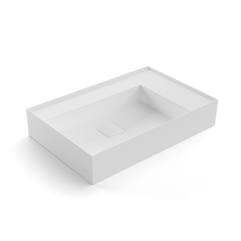 Graffiomood Подвесная раковина настенная прямоугольная Antoniolupi  белая  - Вид №3