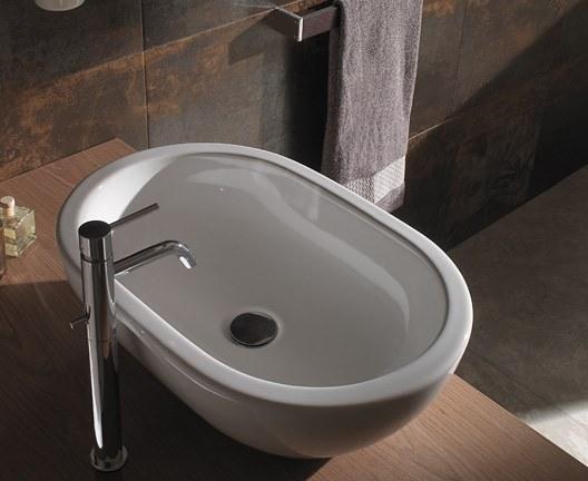 Sc012.bi / fo061.bi Накладная раковина на столешницу  овальная Ceramica Globo FORTY3 - Вид №2