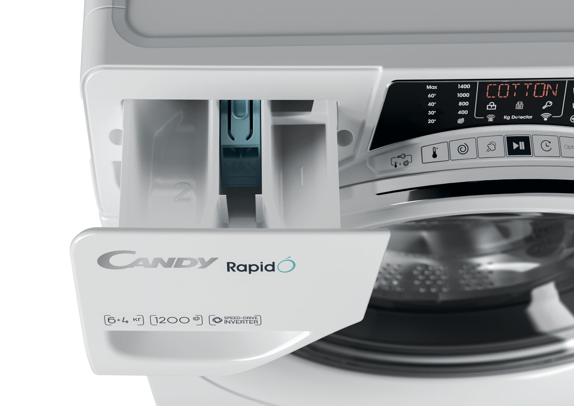 5348907 Стирально-сушильная машина Candy RapidO ROW4 2646DWMC-07 белый STDN-0051385 - Вид №6