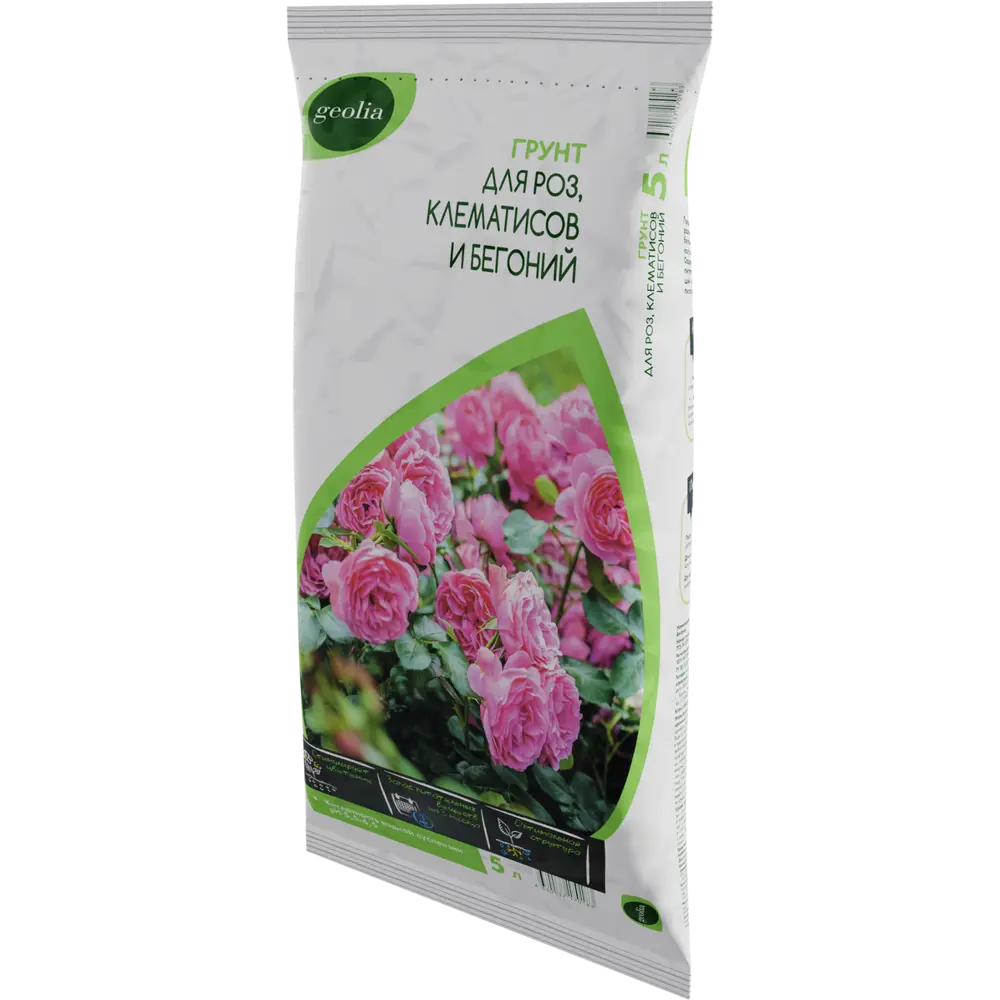 Грунт GEOLIA Premium для роз, клематисов и бегоний 5 л 87225290 STLM-1347583 - Вид №2