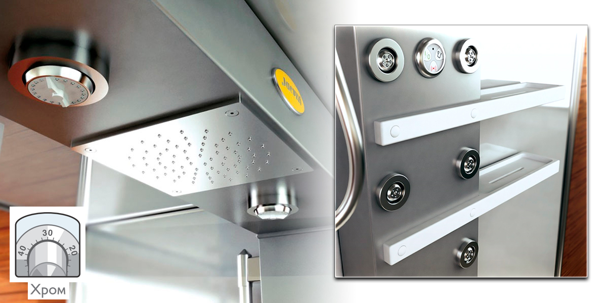 Душевая кабина Mynima 120 TB 9447-992A Dx Jacuzzi 9447992ADX - Вид №1