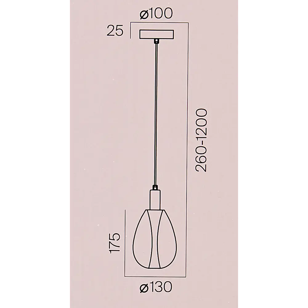 Freya Nadia - Подвесной светильник с каплевидным плафоном в бронзовом исполнении 89400568 STLM-1570620 - Вид №10