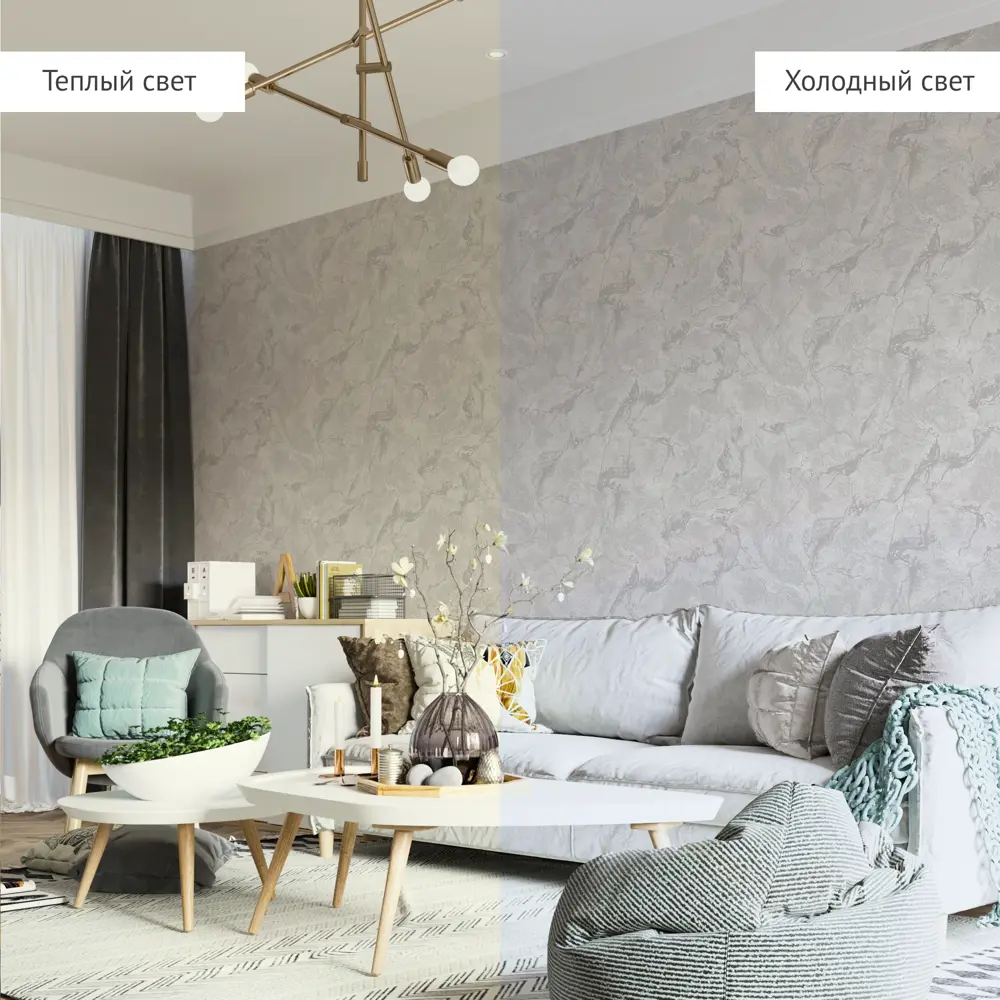 Обои флизелиновые Inspire Kabru светло-серые с каменной текстурой 89345376 STLM-1581103 - Вид №3