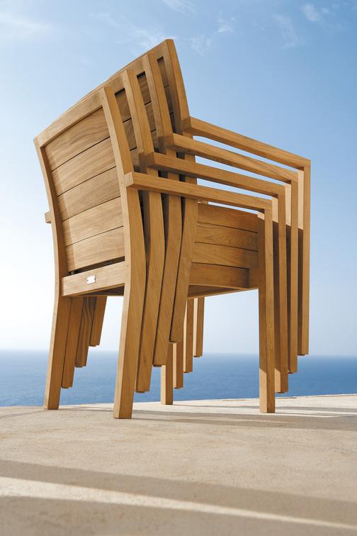 MNST854 Стул teak 130 Manutti Siena - Вид №8