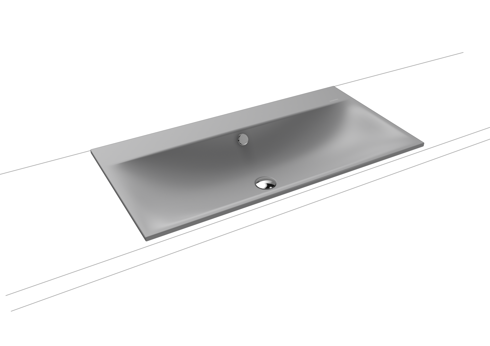 Умывальник KALDEWEI Сталь эмалированная 3038 453 холодный серый 30 30383319453