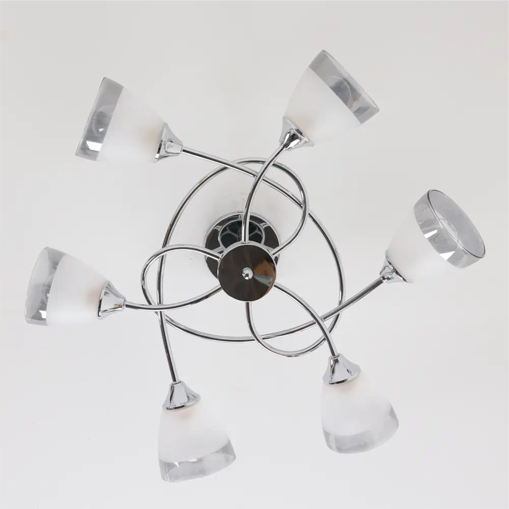 Люстра потолочная «Costa» 24000-6 6 ламп 18 м² цвет серебристый SCHAFFNER STLM-2075328 - Вид №6