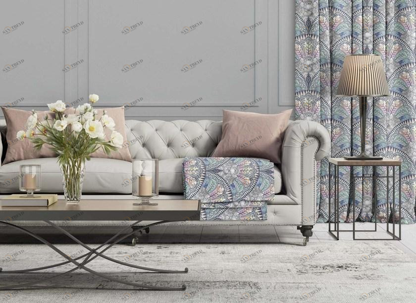 Equipo DRT Ткань с цветочными мотивами Sarabande 21107