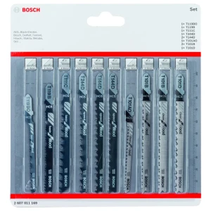 Набор пилок для лобзика по дереву Bosch, 10 шт.