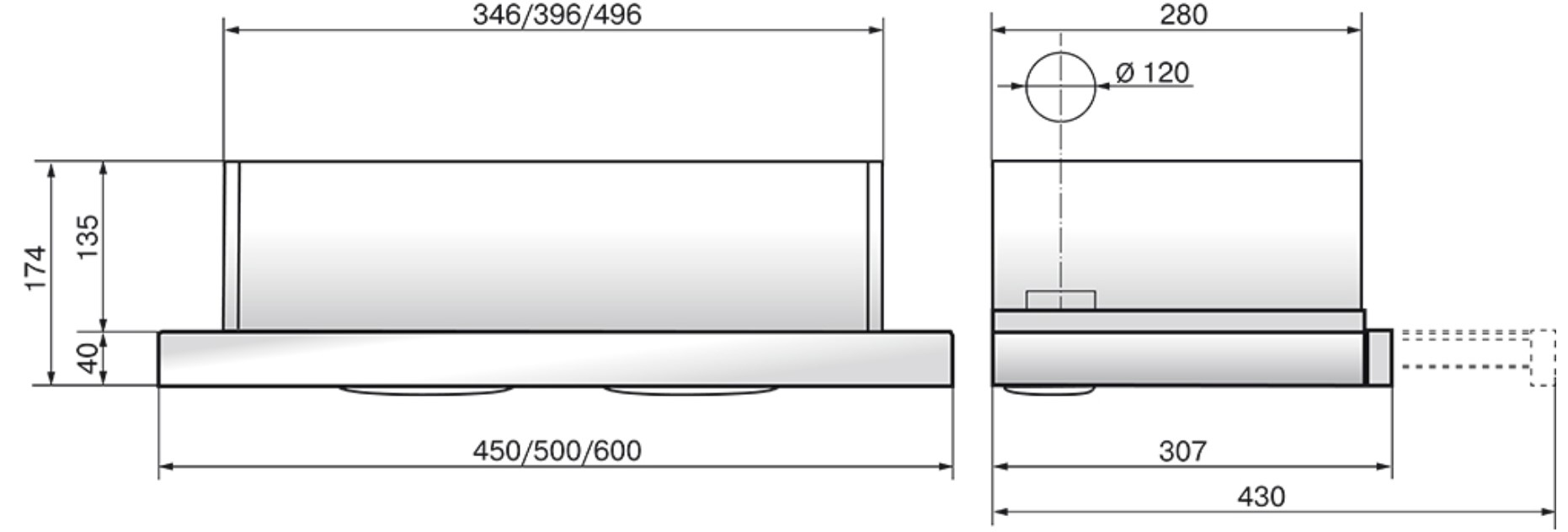 1040565 Вытяжка телескопическая ELIKOR Интегра 60П-400-В2Л белый/белый STDN-0029011 - Вид №6