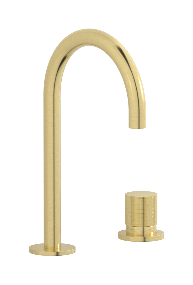 Смеситель для раковины на 2 отверстия WE ARE IB ga394is Brushed Pale Gold Gatsby