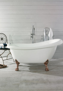 189 Ванна Старая Англия 156 Белый, Старинный (Медный) F  Noro  Белый