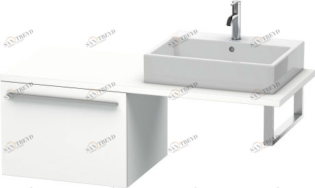 XL543301818 X-Large Шкафчик для консоли Белый матовый, декор Duravit