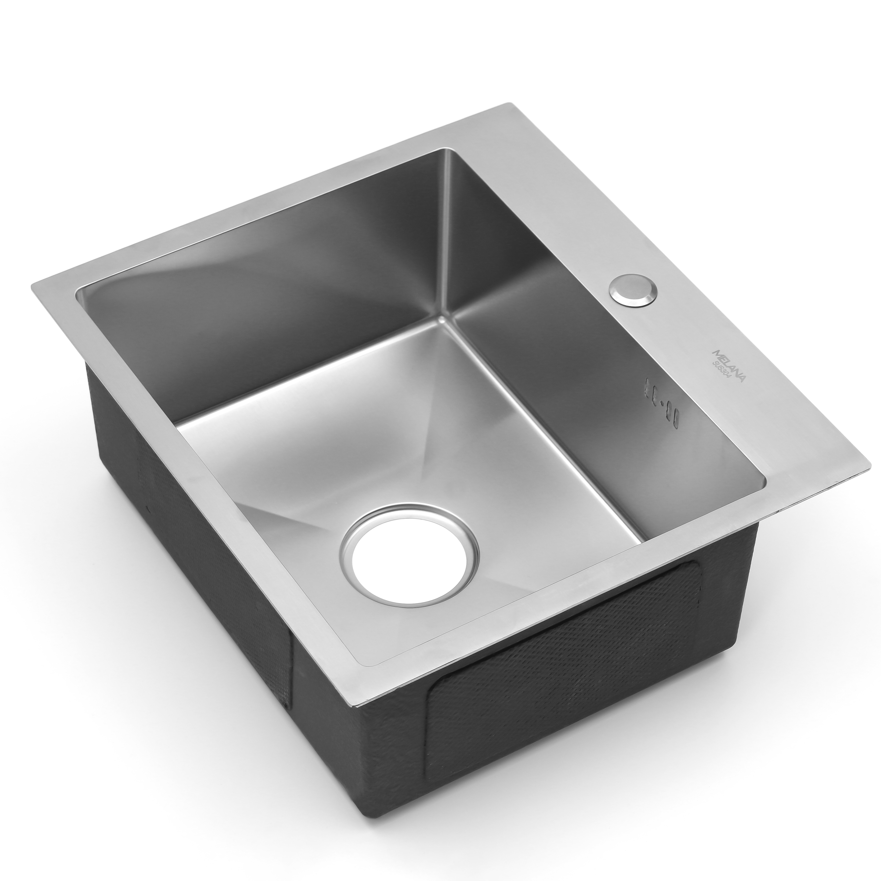 Мойка H5045 MELANA ProfLine 3,0/200 САТИН врезная прямоугольная с коландером H5045 H5045 сатин - Вид №17