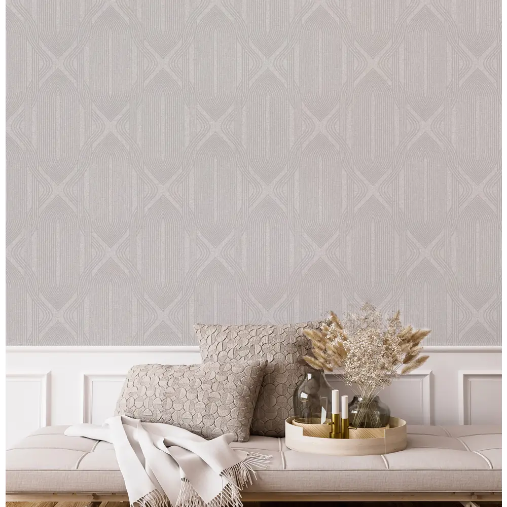 Обои флизелиновые Wallsecret Bottega светло-серые 1.06 м 8707-24 STLM-2034864 - Вид №4