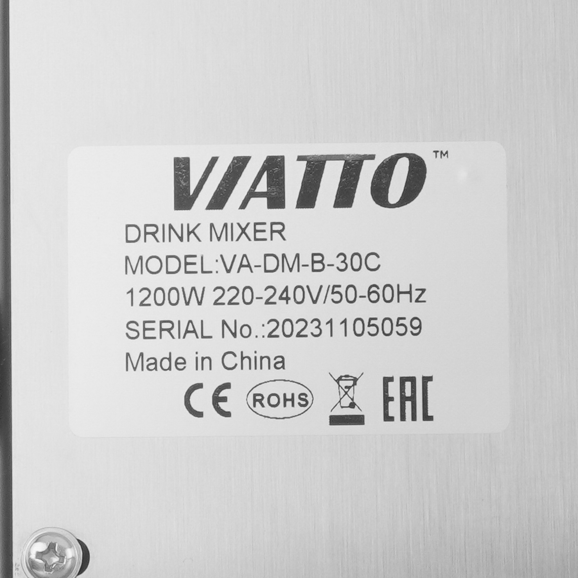 9126336 Миксер Viatto VA-DM-B-30C серебристый STDN-0093566 - Вид №4