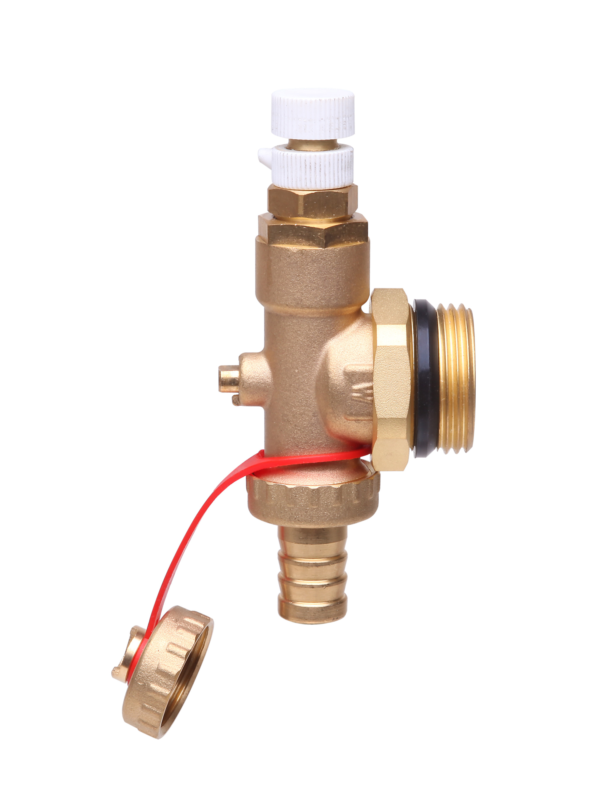 Danfoss FHF-EM — ручной воздухоотводчик с продувочным клапаном концевой секции распределительного коллектора FHF-EM концевая секция 088U0786  - Вид №2