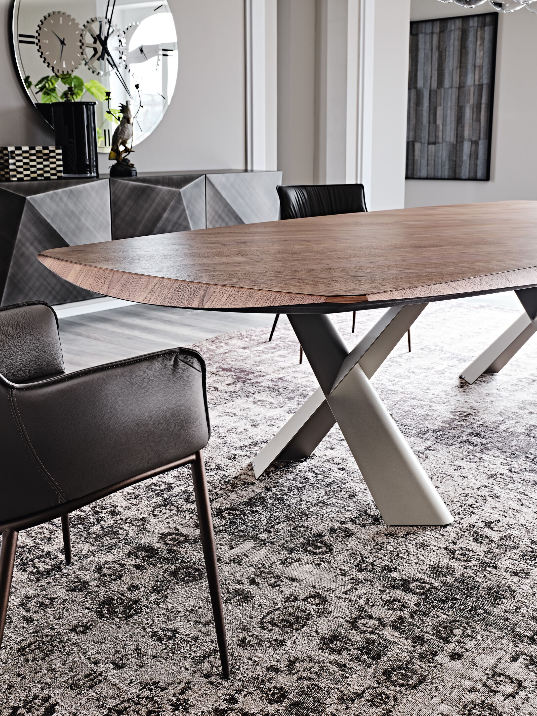 Стальной и деревянный бочковый стол Cattelan italia MAD MAX WOOD ARCH-00129890 - Вид №4