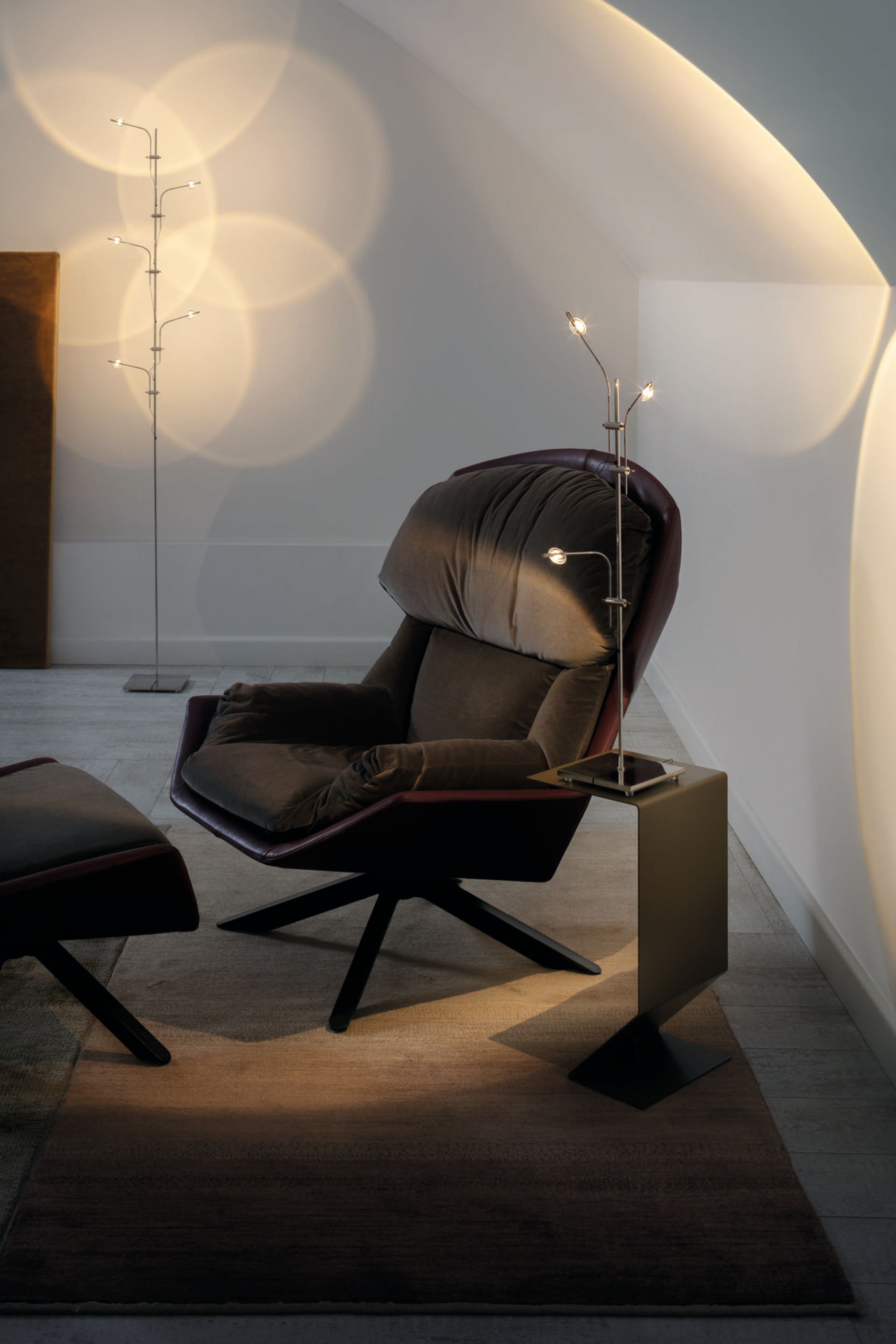 Металлический светодиодный торшер с диммером Catellani & Smith Wa Wa ARCH-00124903 - Вид №3