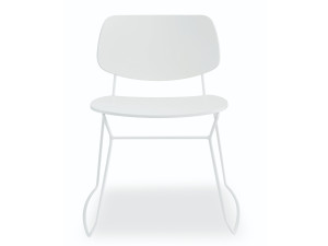 Стул из стали и дерева