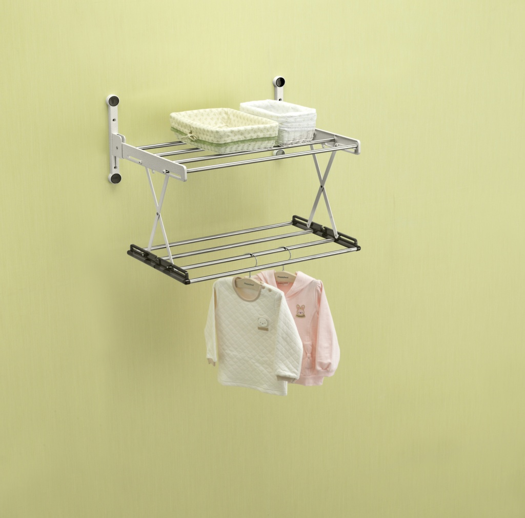 Двухуровневая сушилка для белья на стену Веллекс RH (2 полочки) RH2060 (Длина - 64см) SensPa sun-id-2005451