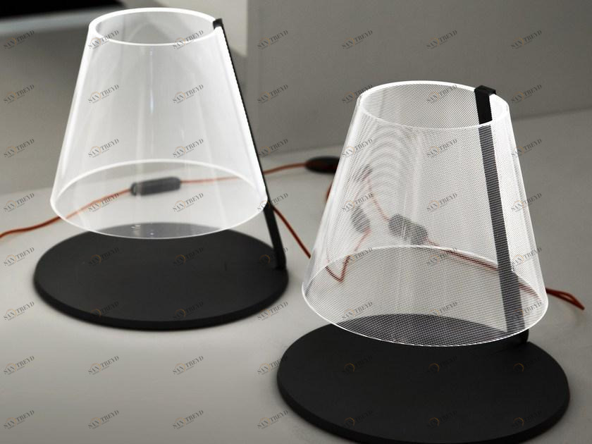 Martinelli Luce Настольная лампа из алюминия с абажуром из метакрилата  827 