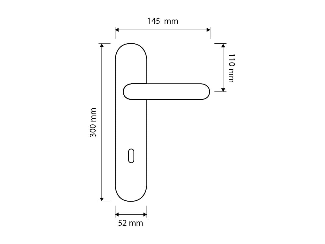 Классический стиль латунная ручка на пластине LINEA CALI' Нимфа ARCH-00049169 - Вид №2